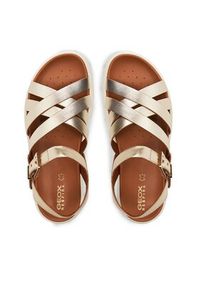 Geox Sandały D Xand 2S D35PAB 000CF C2012 Złoty. Kolor: złoty. Materiał: skóra #5