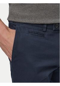 Bugatti Chinosy 4130-16370E Granatowy Regular Fit. Kolor: niebieski. Materiał: bawełna #5