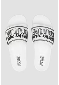 Versace Jeans Couture - VERSACE JEANS COUTURE Białe klapki Fondo Slide DIS. SQ3, Rozmiar 44. Kolor: biały #5
