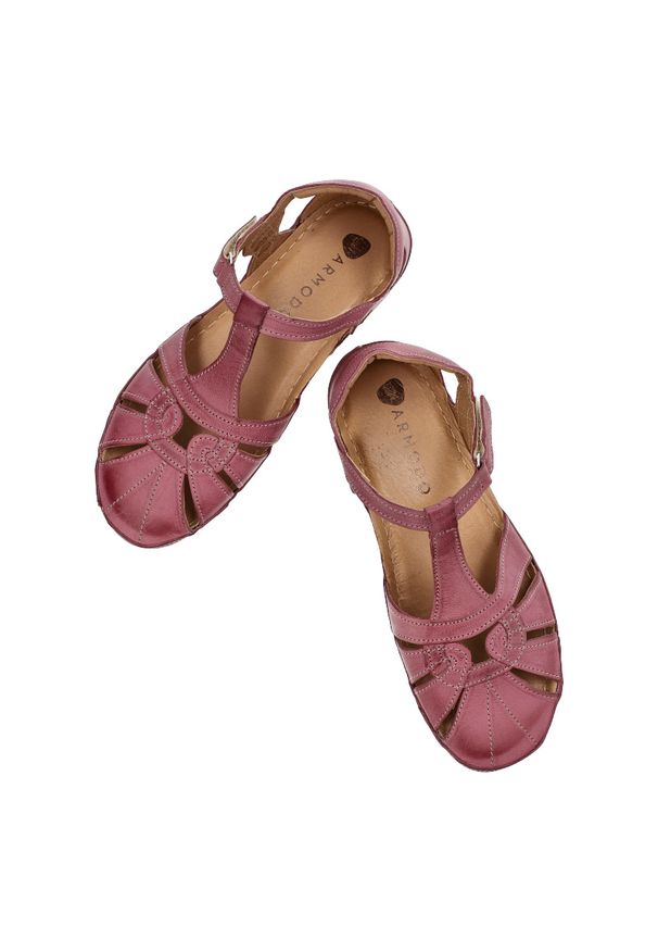 Różowe Sandały Armodo Modne Obuwie Damskie. Kolor: różowy. Sezon: lato. Styl: elegancki