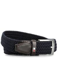 TOMMY HILFIGER - Tommy Hilfiger Pasek Męski New Adan Belt 3.5 AM0AM02801 85 Granatowy. Kolor: niebieski. Materiał: materiał