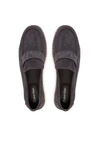 Calvin Klein Espadryle Espadrille Loafer Band Su HM0HM02072 Brązowy. Kolor: brązowy. Materiał: skóra, zamsz #4