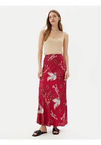 ViCOLO Spódnica maxi TD0472 Bordowy Slim Fit. Kolor: czerwony. Materiał: wiskoza #3