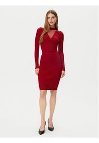 Guess Sweter W5RR15 Z2Y50 Czerwony Regular Fit. Kolor: czerwony. Materiał: wiskoza, syntetyk #4