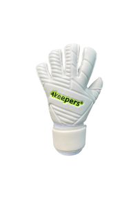 4KEEPERS - Rękawice bramkarskie dla dzieci 4keepers RETRO 42 RF2G. Kolor: biały. Sport: piłka nożna