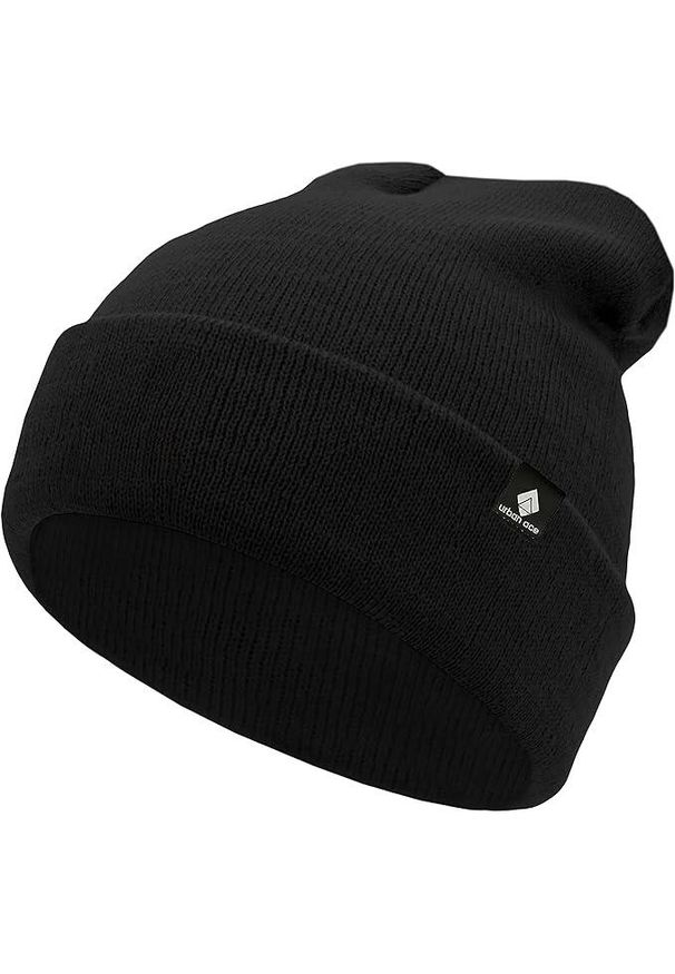 CAMPING ACE - Black Kids Beanie van Katoen - Urban Ace Jr Winter Hat. Kolor: wielokolorowy. Materiał: bawełna. Styl: elegancki