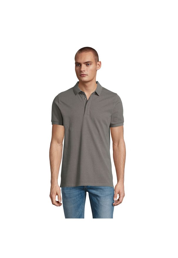 SOL'S - Polo Sol's Owen. Typ kołnierza: polo. Kolor: szary. Materiał: bawełna