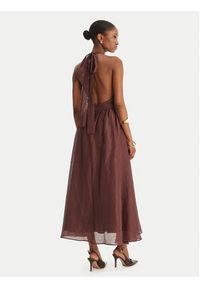 BARDOT - Bardot Sukienka koktajlowa Cavarly 60361DB Brązowy Regular Fit. Kolor: brązowy. Styl: wizytowy #6