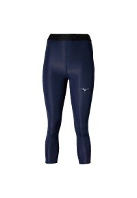 Damskie legginsy 3/4 Mizuno Core Impulse. Kolor: niebieski. Sport: bieganie, fitness #1