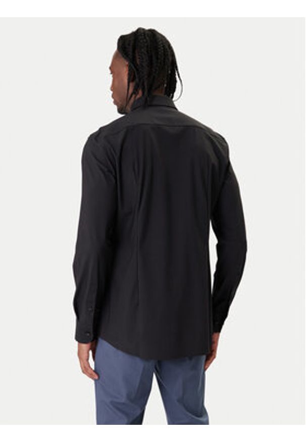 BOSS Koszula P-Hank 50555747 Czarny Slim Fit. Kolor: czarny. Materiał: syntetyk