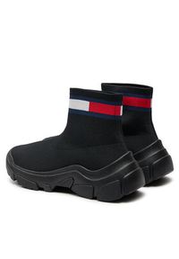 Tommy Jeans Sneakersy Tjw Sock Boot EN0EN02446 Czarny. Kolor: czarny. Materiał: mesh, materiał