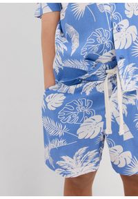 bonprix - Szorty z gumką w talii z miękkiej wiskozy. Kolor: niebieski. Materiał: wiskoza. Sezon: lato #2
