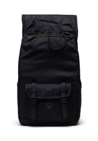 Herschel plecak 11391-05881-O Little America Mid Backpack kolor czarny duży gładki. Kolor: czarny. Materiał: włókno, materiał. Wzór: gładki #2