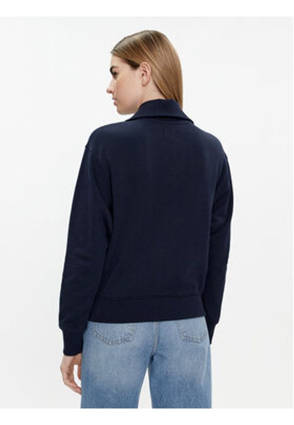 Wrangler Bluza 112351963 Granatowy Regular Fit. Kolor: niebieski. Materiał: bawełna