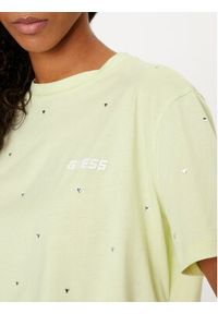 Guess T-Shirt Skylar V4GI08 JA914 Zielony Boxy Fit. Kolor: zielony. Materiał: bawełna