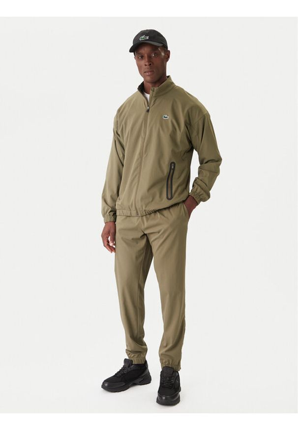 Lacoste Dres WH4763 Zielony Regular Fit. Kolor: zielony. Materiał: syntetyk