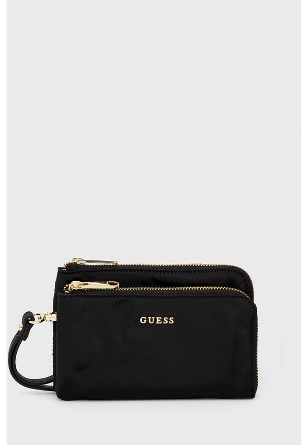 Guess kosmetyczka kolor czarny. Kolor: czarny