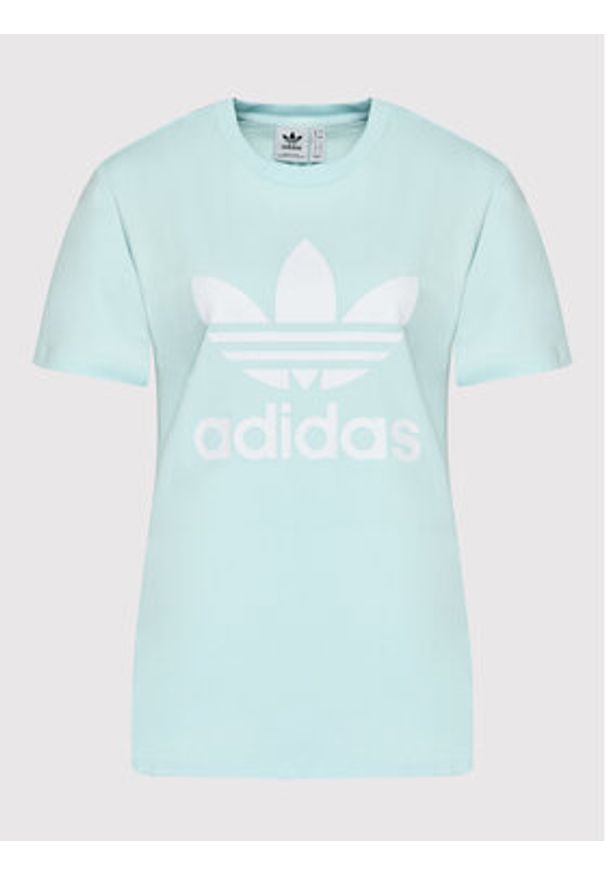 Adidas - adidas T-Shirt adicolor Classics Trefoil HK9638 Niebieski Regular Fit. Kolor: niebieski. Materiał: bawełna