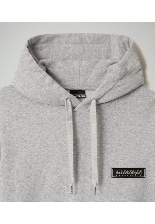 Bluza męska Napapijri B-Patch H Grey (NP0A4EIU7951). Kolor: szary