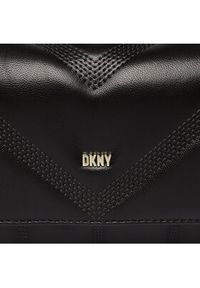 DKNY Torebka Becca Md Flap Should R313BW79 Czarny. Kolor: czarny. Materiał: skórzane #4