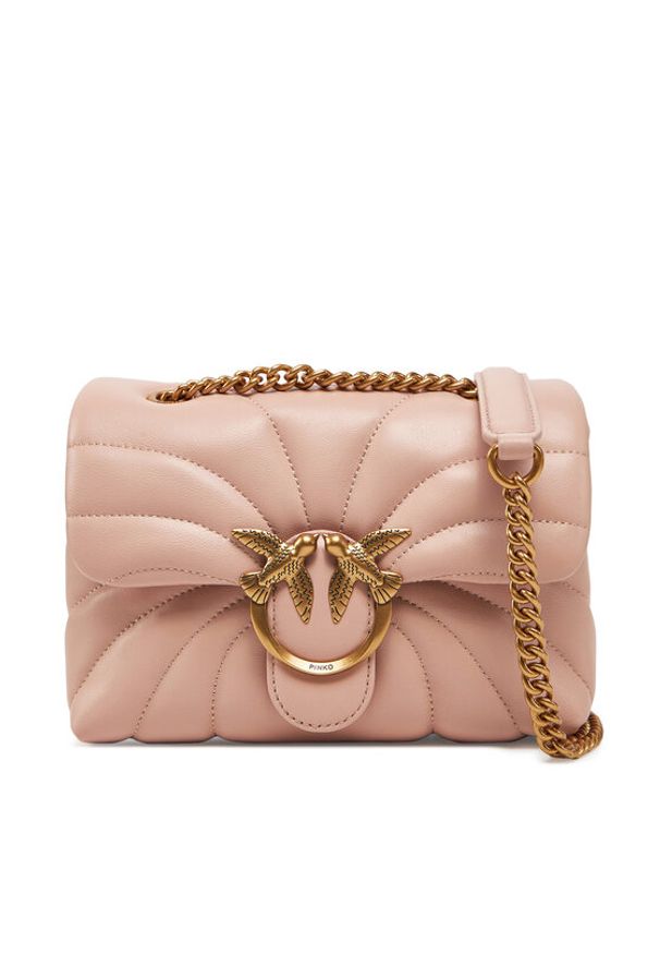 Pinko - PINKO Torebka Love Puff Mini Cl AI 24-25 PLTT 100039 A1EX Różowy. Kolor: różowy. Materiał: skórzane