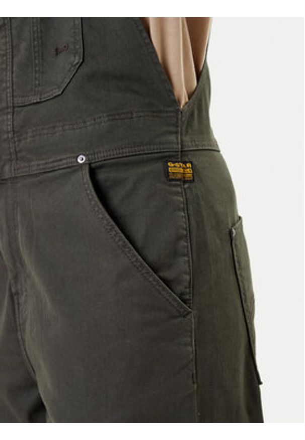 G-Star RAW - G-Star Raw Ogrodniczki D26920-C106 Szary Slim Fit. Kolor: szary. Materiał: bawełna