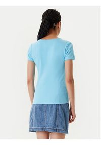 Morgan T-Shirt 232-DLUBI Turkusowy Slim Fit. Kolor: turkusowy. Materiał: bawełna #4