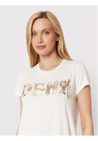 Deha T-Shirt B74492 Beżowy Regular Fit. Kolor: beżowy. Materiał: wiskoza #5
