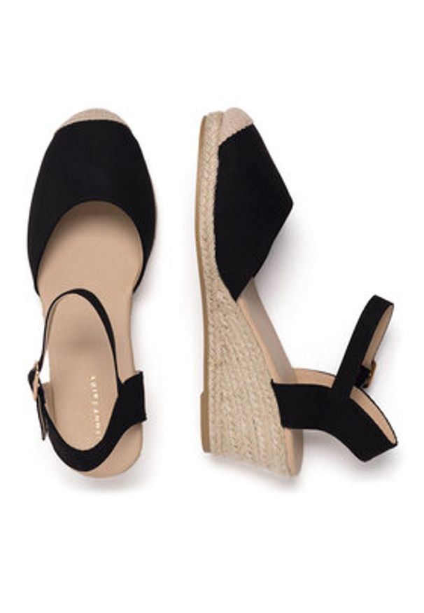 Jenny Fairy Espadryle WYL2610-2 Czarny. Kolor: czarny. Materiał: materiał