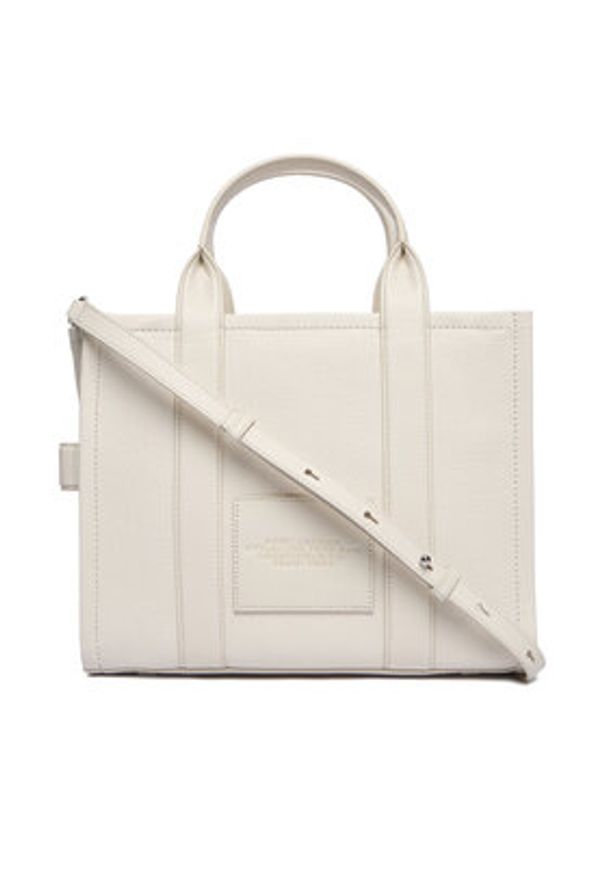 MARC JACOBS - Marc Jacobs Torebka The Leather Medium Tote H004L01PF21 Écru. Materiał: skórzane