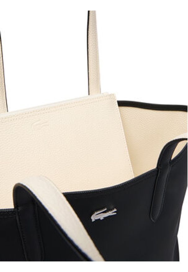 Lacoste Torebka Anna NF2142AA Czarny. Kolor: czarny. Materiał: skórzane