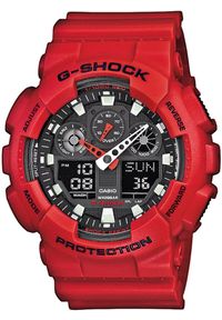 G-Shock - G-SHOCK ZEGAREK Original GA-100B-4AER. Rodzaj zegarka: cyfrowe. Materiał: tworzywo sztuczne. Styl: sportowy