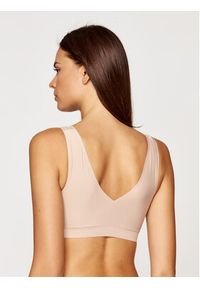 Chantelle Biustonosz top Soft Stretch C16A10 Beżowy. Kolor: beżowy. Materiał: syntetyk