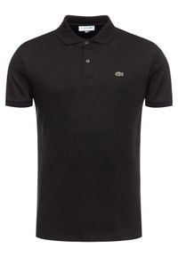 Lacoste Polo DH2050 Czarny Regular Fit. Typ kołnierza: polo. Kolor: czarny. Materiał: bawełna