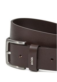 BOSS Pasek Męski 50548370 Brązowy. Kolor: brązowy. Materiał: skóra