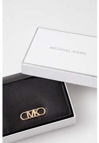 MICHAEL Michael Kors portfel skórzany damski kolor czarny. Kolor: czarny. Materiał: skóra #2