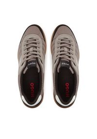 Hugo - HUGO Sneakersy Riven Tenn 50541723 Beżowy. Kolor: beżowy. Materiał: materiał #3