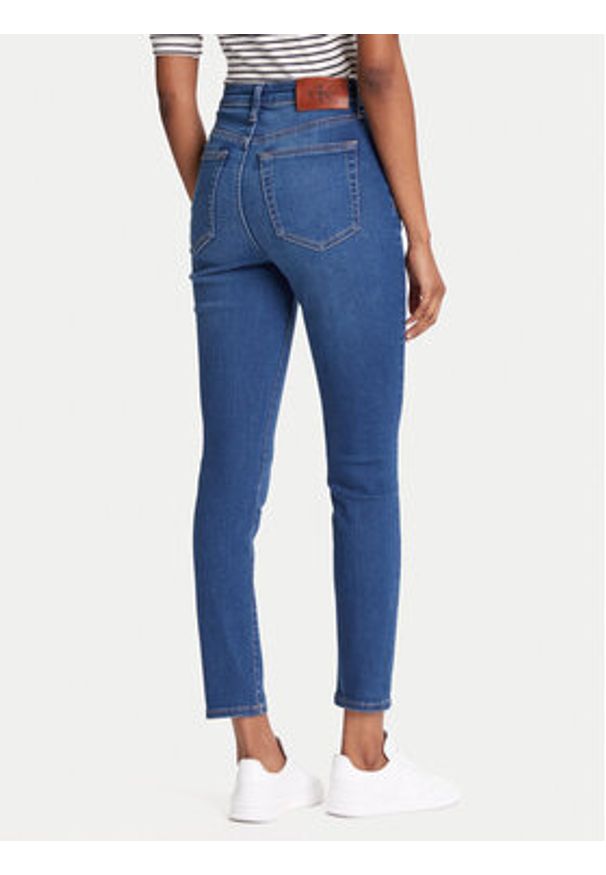 Calvin Klein Jeans Jeansy LV047B773G Granatowy Skinny Fit. Kolor: niebieski