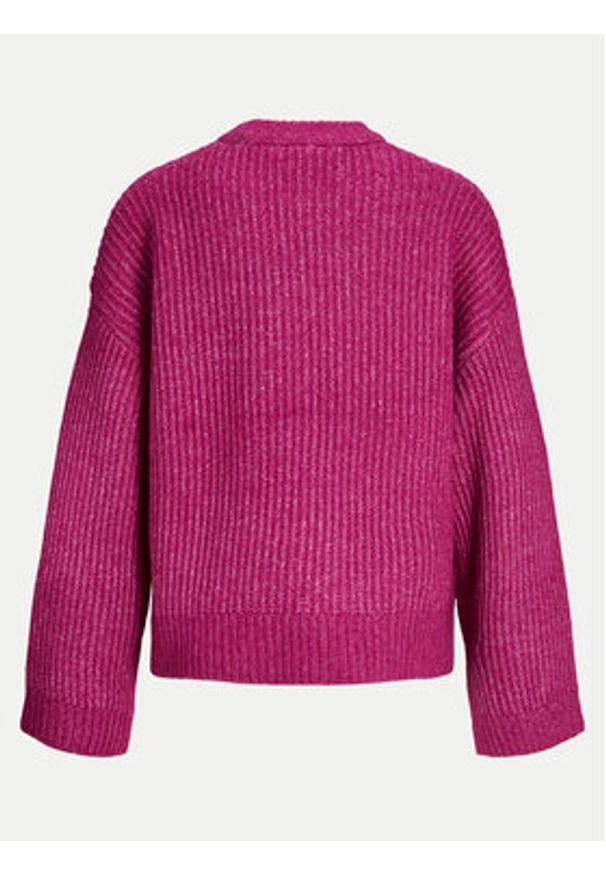 JJXX Sweter Sigga 12255358 Różowy Relaxed Fit. Kolor: różowy. Materiał: syntetyk