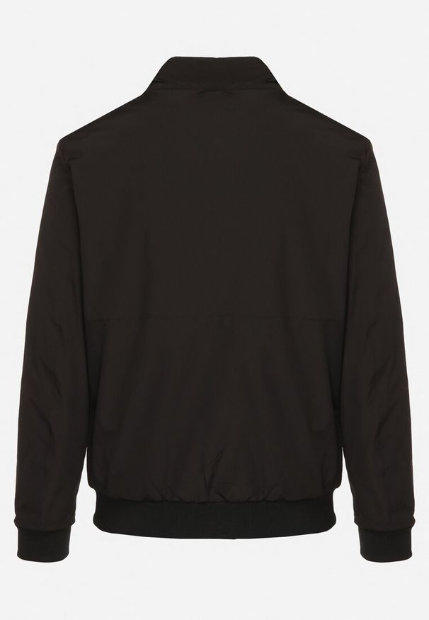 Born2be - Czarna Kurtka Przejściowa ze Ściągaczami Zapinana na Suwak Neveale. Okazja: na co dzień. Kolor: czarny. Materiał: materiał. Długość rękawa: długi rękaw. Długość: długie. Styl: elegancki, casual