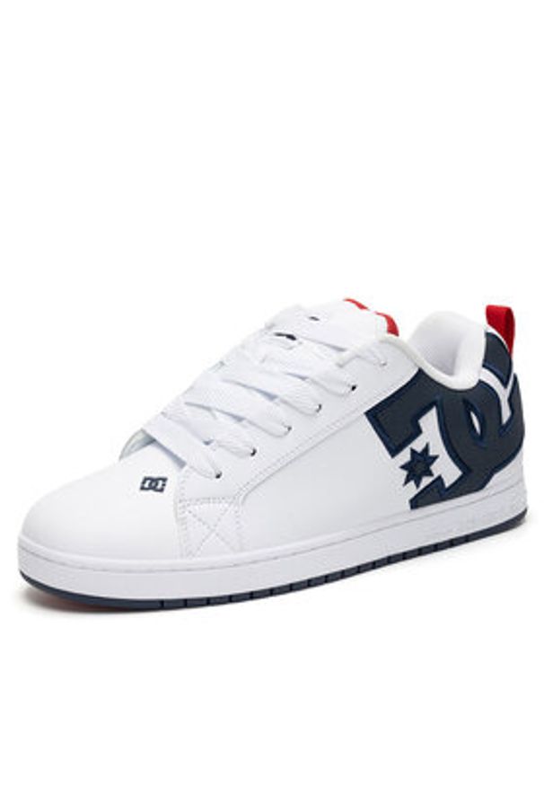 DC Shoes Sneakersy COURT GRAFFIK DC01661111 Biały. Kolor: biały. Materiał: skóra