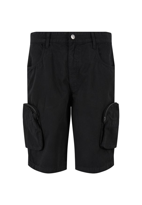 Krótka workowata cargo Urban Classics. Kolor: czarny. Materiał: bawełna. Długość: krótkie. Sezon: lato
