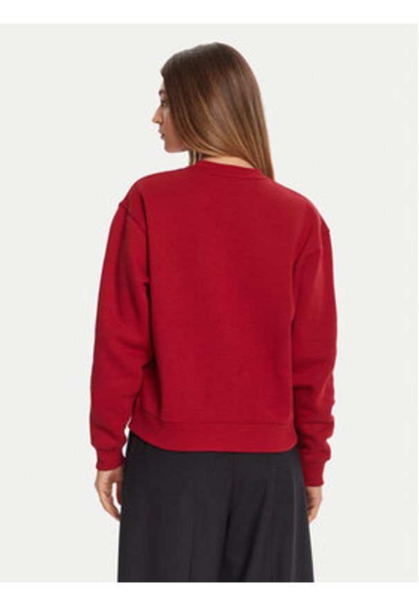 TOMMY HILFIGER - Tommy Hilfiger Bluza WW0WW39791 Czerwony Relaxed Fit. Kolor: czerwony. Materiał: bawełna