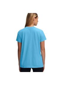 Under Armour - T-shirt Damski Z Krótkim Rękawem Rival Core. Kolor: niebieski. Długość rękawa: krótki rękaw. Długość: krótkie