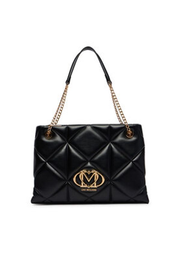 Love Moschino - LOVE MOSCHINO Torebka JC4040PP0OLC0000 Czarny. Kolor: czarny. Materiał: skórzane