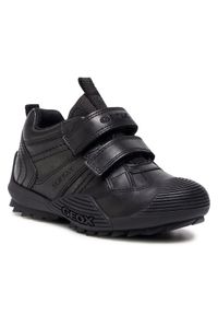 Geox Sneakersy J Savage A J0424A 00043 C9999 M Czarny. Kolor: czarny. Materiał: skóra #1