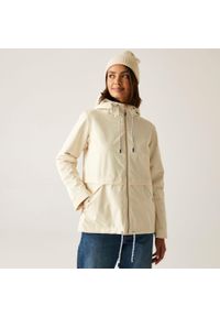 Regatta - Kurtka turystyczna przeciwdeszczowa damska Bayletta wodoodporna. Kolor: beżowy. Sport: turystyka piesza #1
