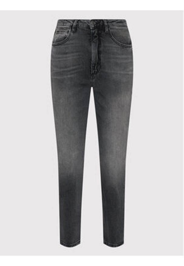 Guess Jeansy W2YA21 D4QD2 Szary Mom Fit. Kolor: szary