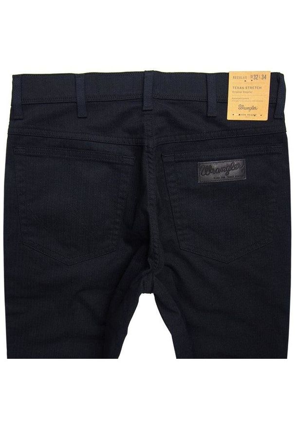 Wrangler - WRANGLER TEXAS STRETCH BLACK W121GE100. Stan: podwyższony. Materiał: materiał