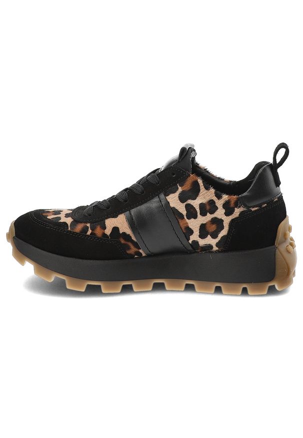 CheBello - Panterka Sneakersy Chebello Eleganckie Obuwie Damskie Premium. Okazja: na co dzień. Kolor: brązowy. Materiał: guma, skóra ekologiczna, materiał. Wzór: motyw zwierzęcy. Styl: elegancki